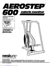 Weslo Aerostep 600 Manual