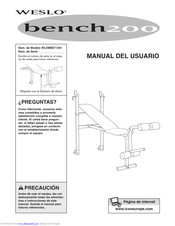 Weslo Bench 200 Manual Del Usuario