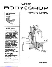 Weslo Body Shop 9 Manual