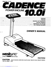 Weslo TL10.0i Owner's Manual