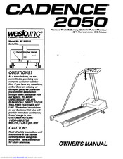 Weslo WL205010 Manual