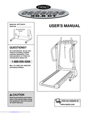 Weslo Cadence 30.8 Treadmill User Manual