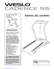 Weslo Cadence 55 Treadmill Manual Del Usuario