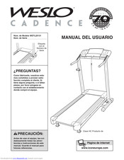 Weslo Cadence 70 Treadmill Manual Del Usuario
