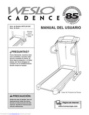 Weslo Cadence 85 Manual Del Usuario