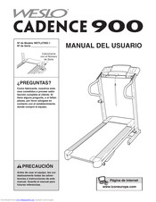 Weslo Cadence 900 Treadmill Manual Del Usuario