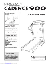 Weslo Cadence 900 Treadmill User Manual