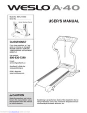 Weslo WATL16105.0 User Manual
