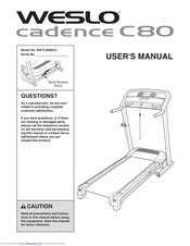 Weslo Cadence C 80 User Manual