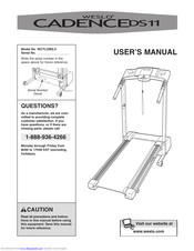 Weslo Cadence Ds11 Manuals ManualsLib