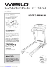 Weslo Cadence 90 Treadmill Manual