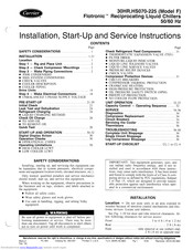 Carrier Model F-HS070-225 Installation, Start-Up And Service Instructions Manual