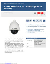Bosch AUTODOME 5000 PTZ Quick Manual