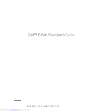Dell E-Port Plus PR02X User Manual
