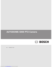 Bosch AUTODOME 5000 Installation Manual