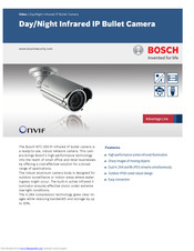Bosch Onvif NTC-255-PI Technical Specifications