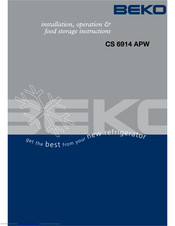 Beko CS 6914 APW Manual