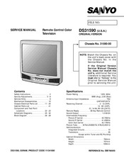 Sanyo DS31590 Service Manual