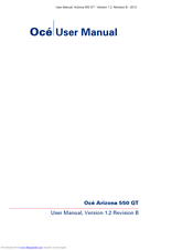 Oce Arizona 550 GT User Manual