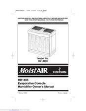 Emerson MoistAIR HD1405 Owner's Manual