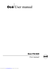 Oce FS-520 User Manual