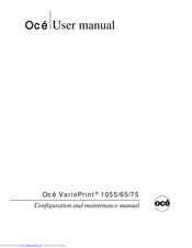 Oce VarioPrint 1055 Configuration And Maintenance Manual