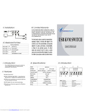 ConnectGear USB kvm switch User Manual