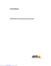 Axis M3026-VE User Manual