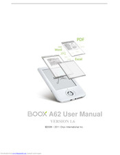 Boox Boox A62 User Manual
