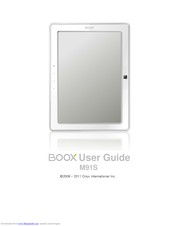 Boox Boox M91S User Manual