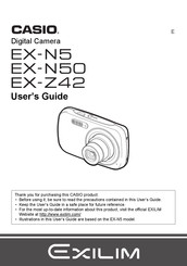 Casio Exilim EX-Z42 User Manual