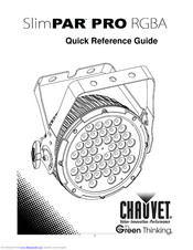 Chauvet SlimPAR PRO RGBA Quick Reference Manual
