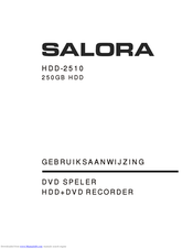 Salora HDD-2510 Instruction Manual