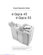 Olivetti d-Copia 45 Operation Manual
