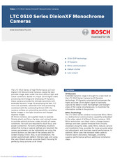 Bosch LTC 0510 Series Quick Manual