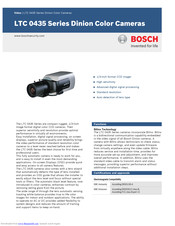 Bosch Dinion LTC 0435/60 Quick Manual