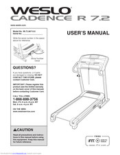 Weslo Cadence R 7.2 Treadmill User Manual