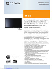AG Neovo TX-32 Specifications