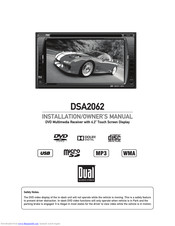 Dual DSA2062 Installation & Owner's Manual