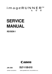 Canon ImageRunner 600 Service Manual