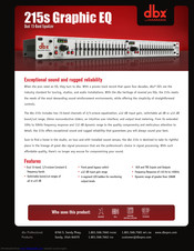 Dbx 215s Manuals | ManualsLib