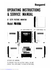Ikegami PM-910A Operating Instructions & Service Manual