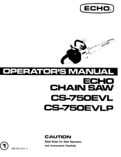 Echo CS-750EVLP Operator's Manual
