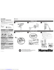 Homelite HGCA3000 Quick Start Manual