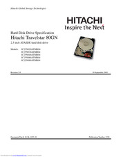 Hitachi IC25N040ATMR04-0 - Travelstar 40GB Laptop Hard Drive 9.5mm 2.5 Inch Notebook HDD Specifications