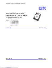 IBM IC25N030ATCS04 Specifications