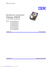 IBM IC35L036UWDY10 - Ultrastar 36.7 GB Hard Drive Specifications