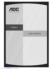 AOC 712Swa-1 User Manual