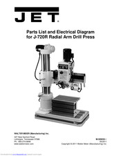 Jet J-720R Parts List And Electrical Diagram