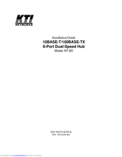 KTI Networks KF-8D Installation Manual